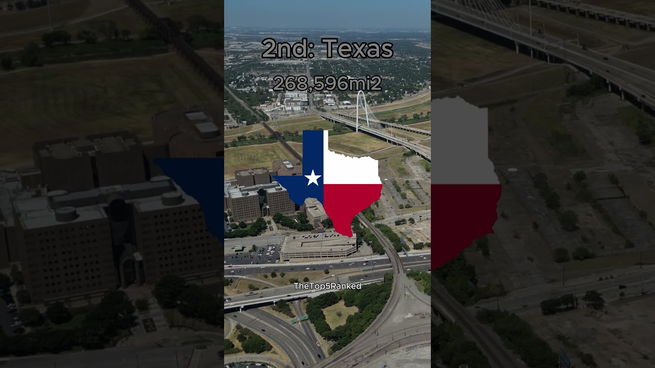 Top 5 LARGEST States by AREA in USA AMERICA!