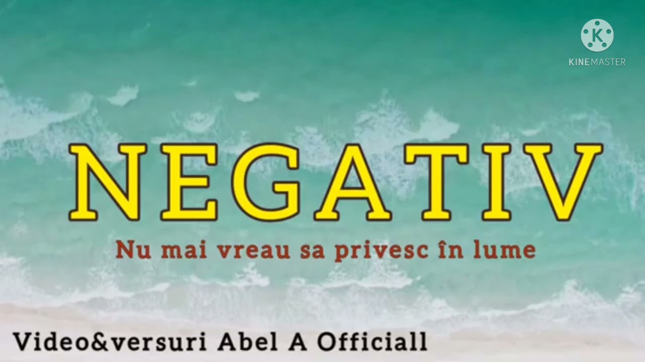 negativ ton fata-nu mai vreau sa privesc in lume