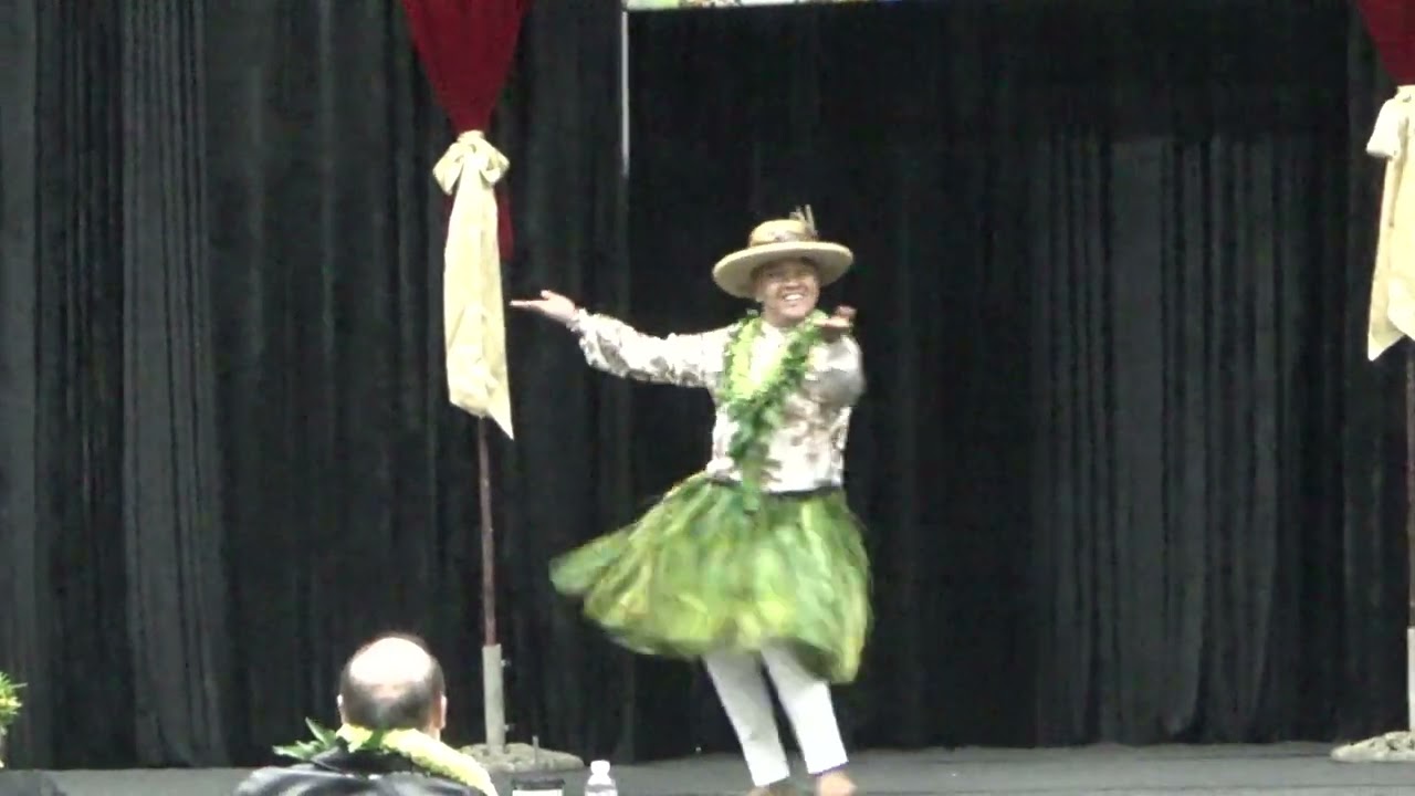 Hālau Hula 'O Hokulani-2024 Iā Oe E Ka Lā-Kane Soloist-Aaron Makakoa Tomas-