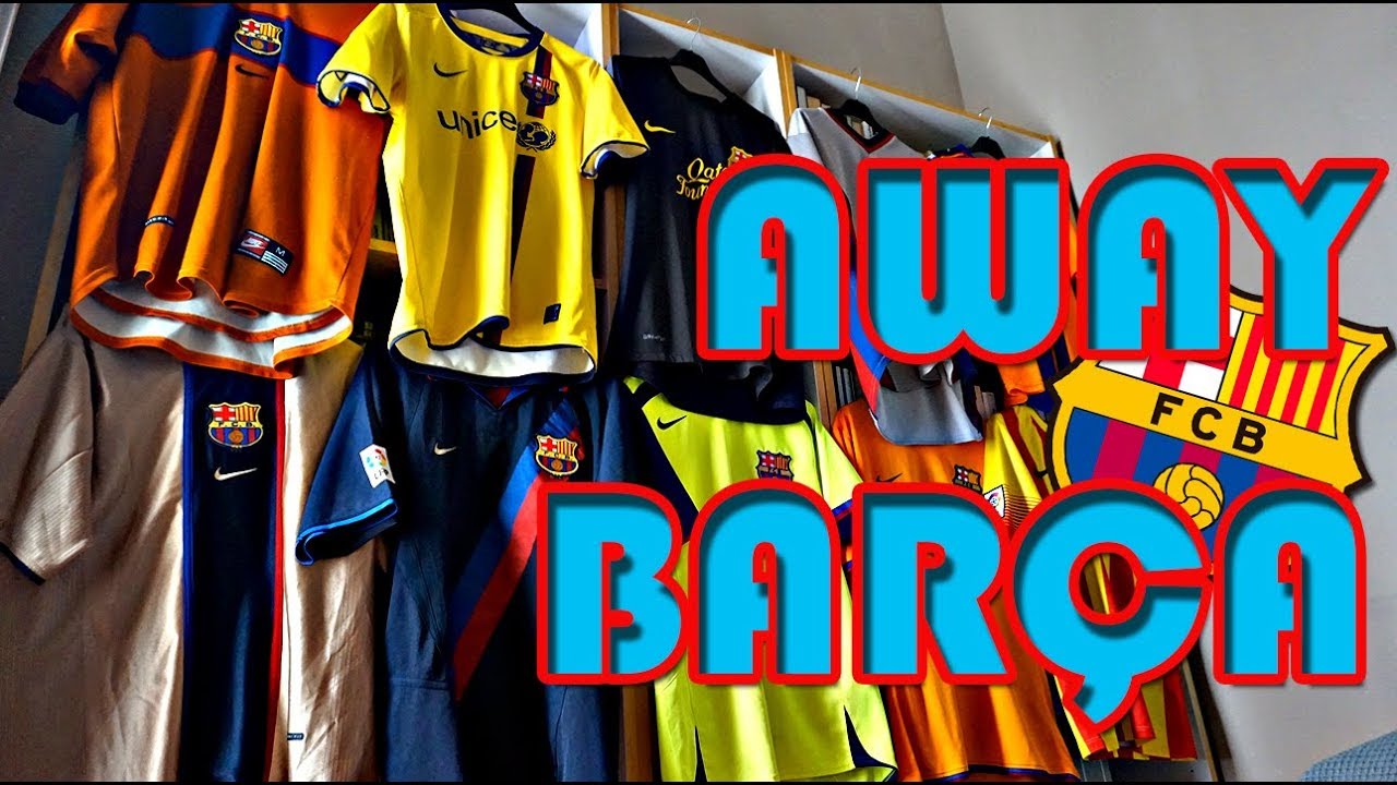 COLECCIÓN CAMISETAS AWAY BARÇA