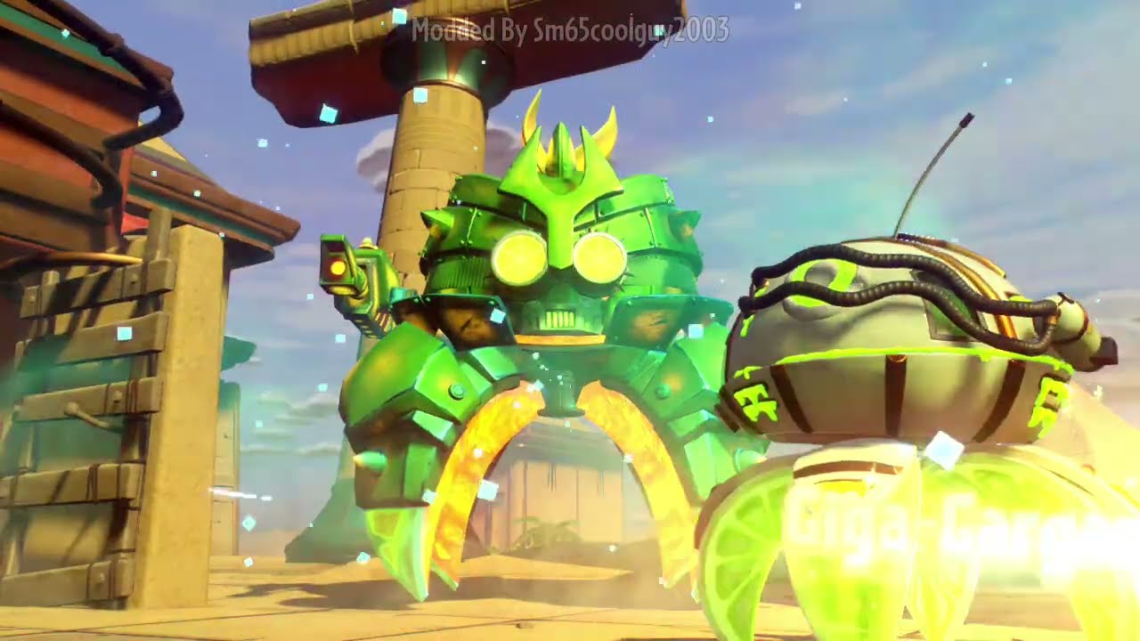 PVZ GW2 Mod Ops Mode Test 74 Garden Ops Modded Super Giga-Gargantuar Wave Test 2 (Super Crab Wave)