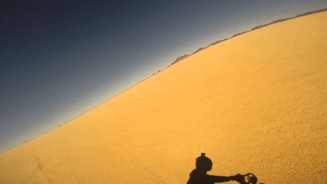 Drive in the nubian desert
