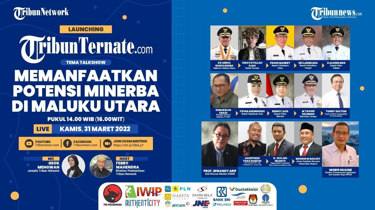 🔴 Launching TribunTernate.com: Memanfaatkan Potensi Minerba di Maluku Utara