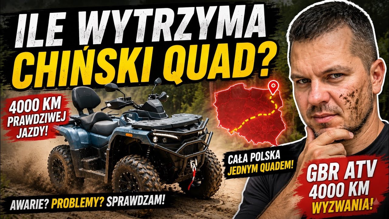 Ile wytrzyma chiński Quad?  test długodystansowy nowej marki quadowej GBB 