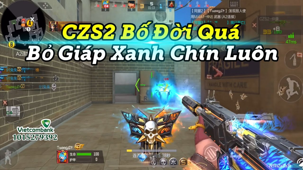 CF Mobile | CZS2-VIP Chức Năng Đặc Biệt Bỏ 100% Giáp Bản Thân Để Bắn 100% Xuyên Giáp Vào Kẻ Địch