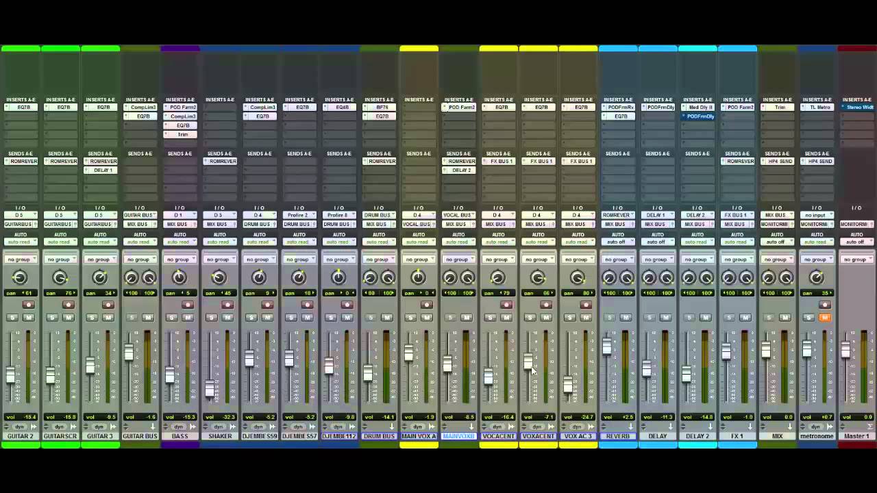 Submix Signal Flow and Parallel Effects Configuration