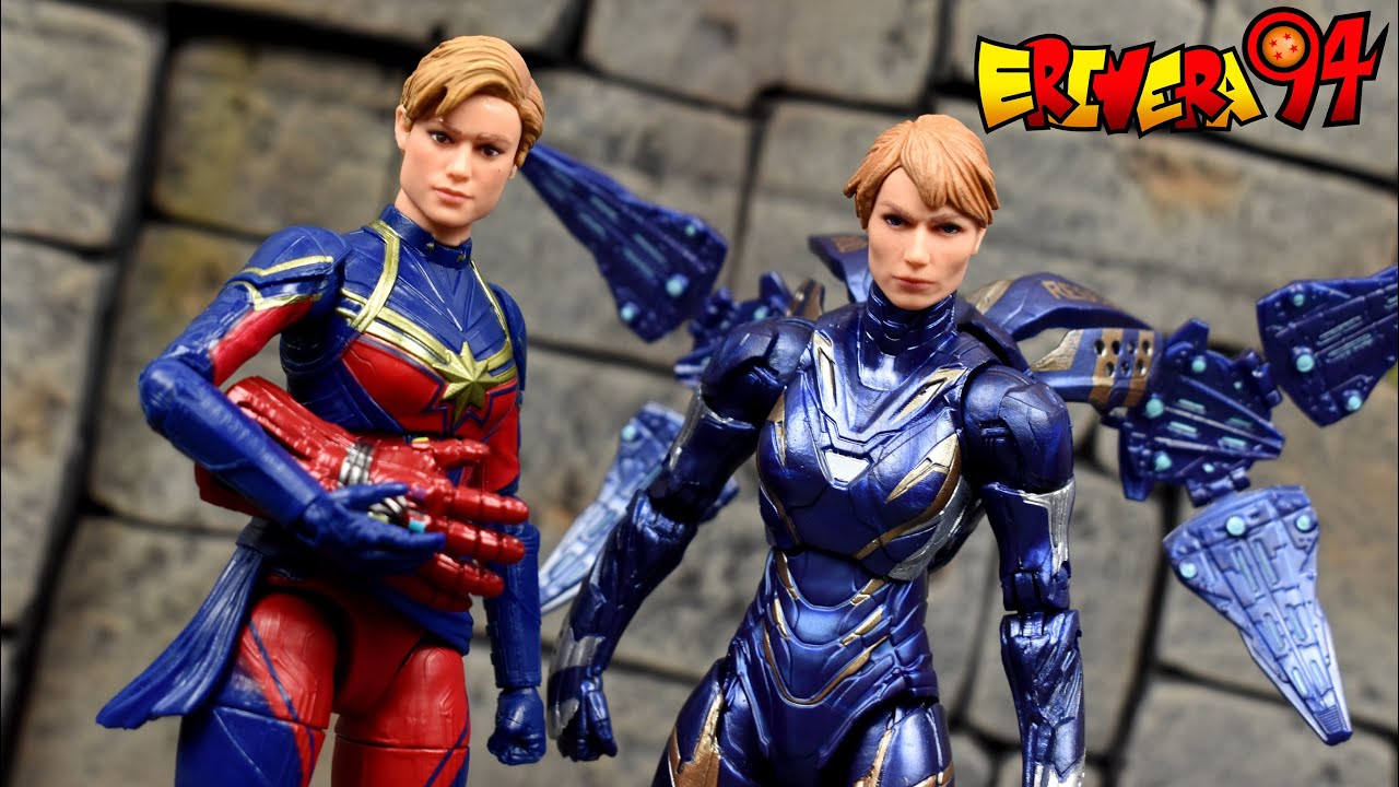 Marvel Legends The Infinity Saga CAPTAIN MARVEL & RESCUE ARMOR PEPPER POTTS Action Figure Review