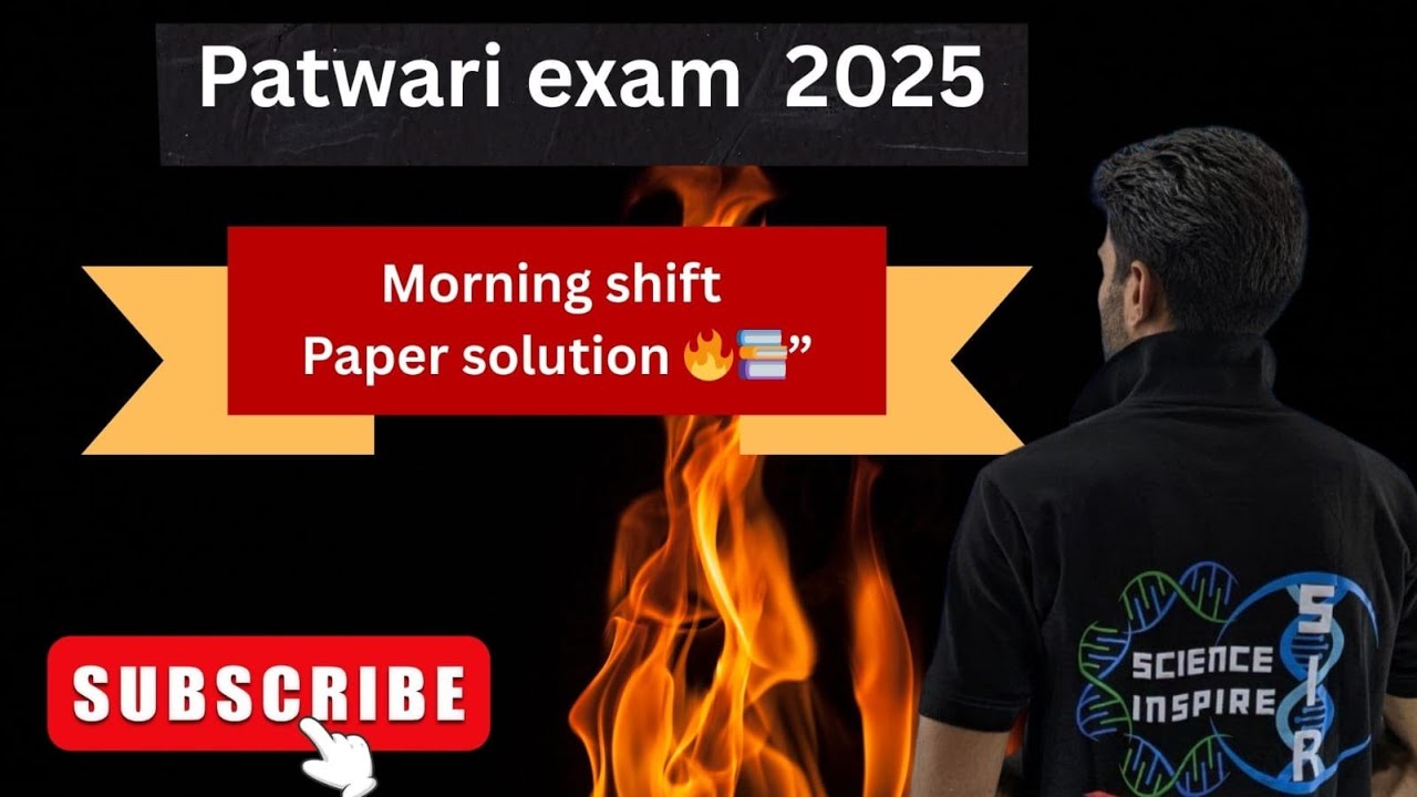 Patwarexam 2025 ! morning shift ! paper solution by rahul sir general science