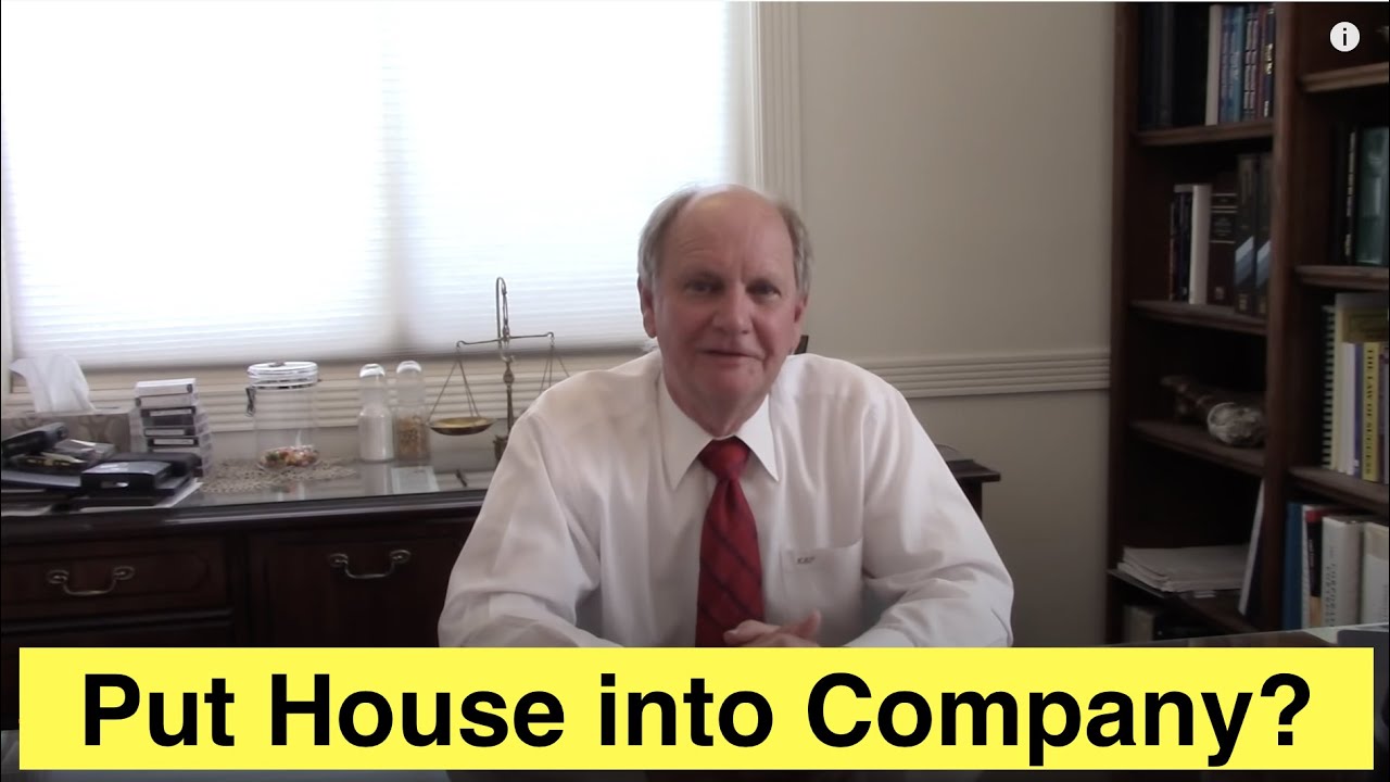 Should I Put My House Into My Company