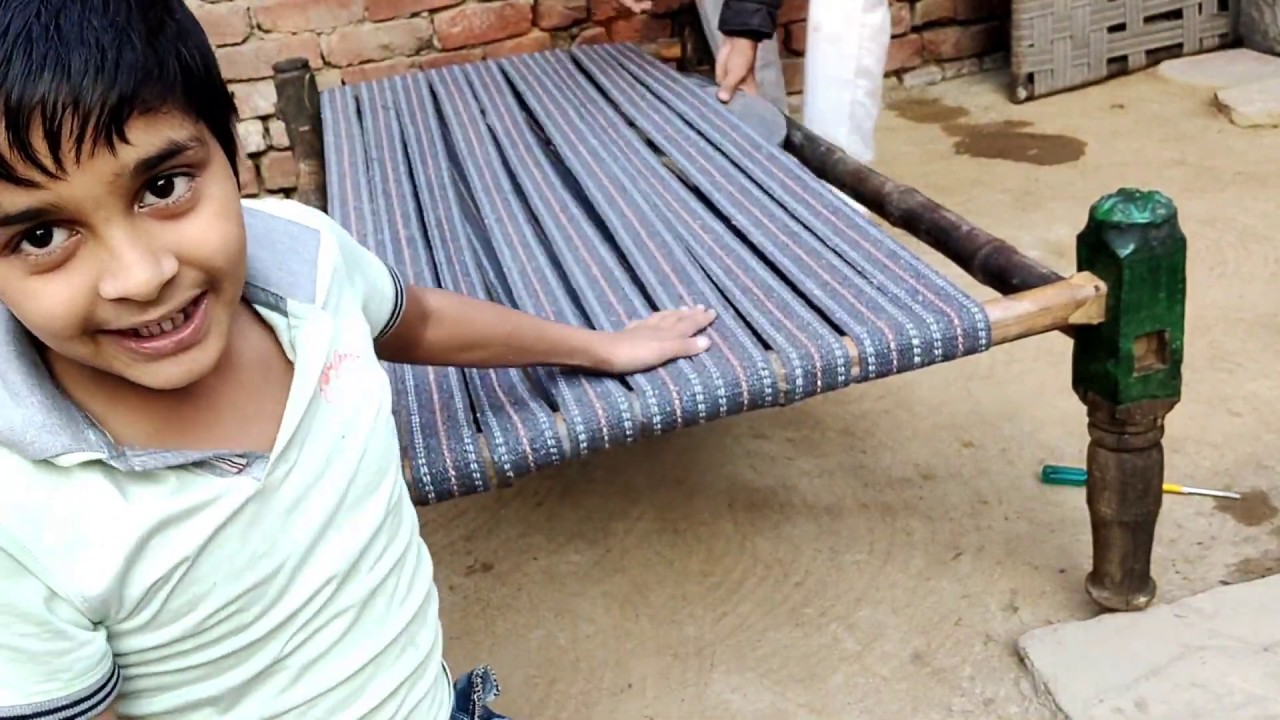 Khat KAISE Bune,charpai ka bunana चारपाई खाट कैसे बनाये!