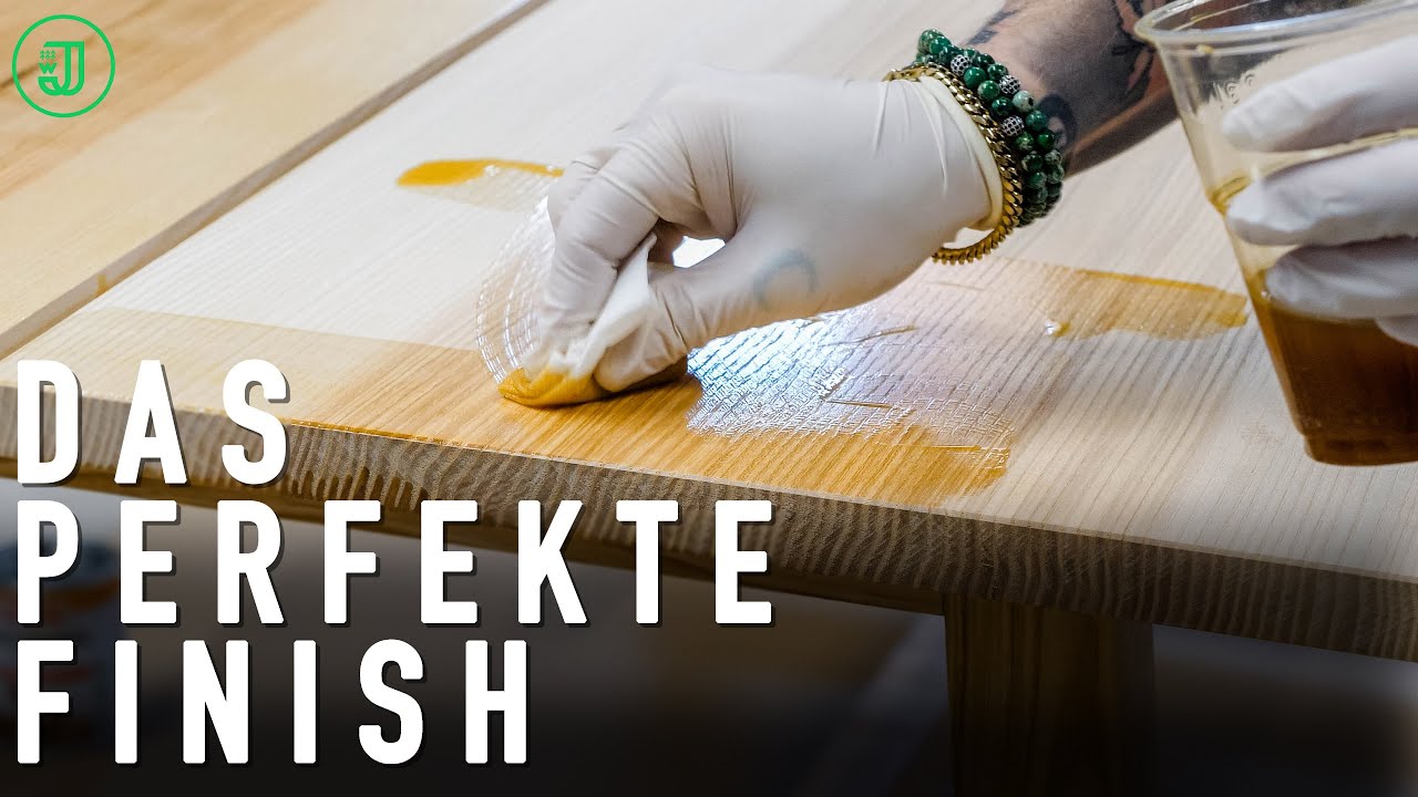 So SCHLEIFST und ÖLST du Holz richtig! | Esstisch selber bauen #4 | Jonas Winkler