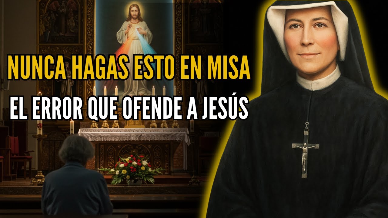 NUNCA HAGAS ESTO EN SILENCIO EN MISA: Santa Faustina REVELÓ que OFENDE gravemente a JESÚS