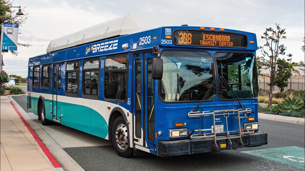 North District County District 2007 New Flyer C40LF #2503 On Route 308 Solana Beach