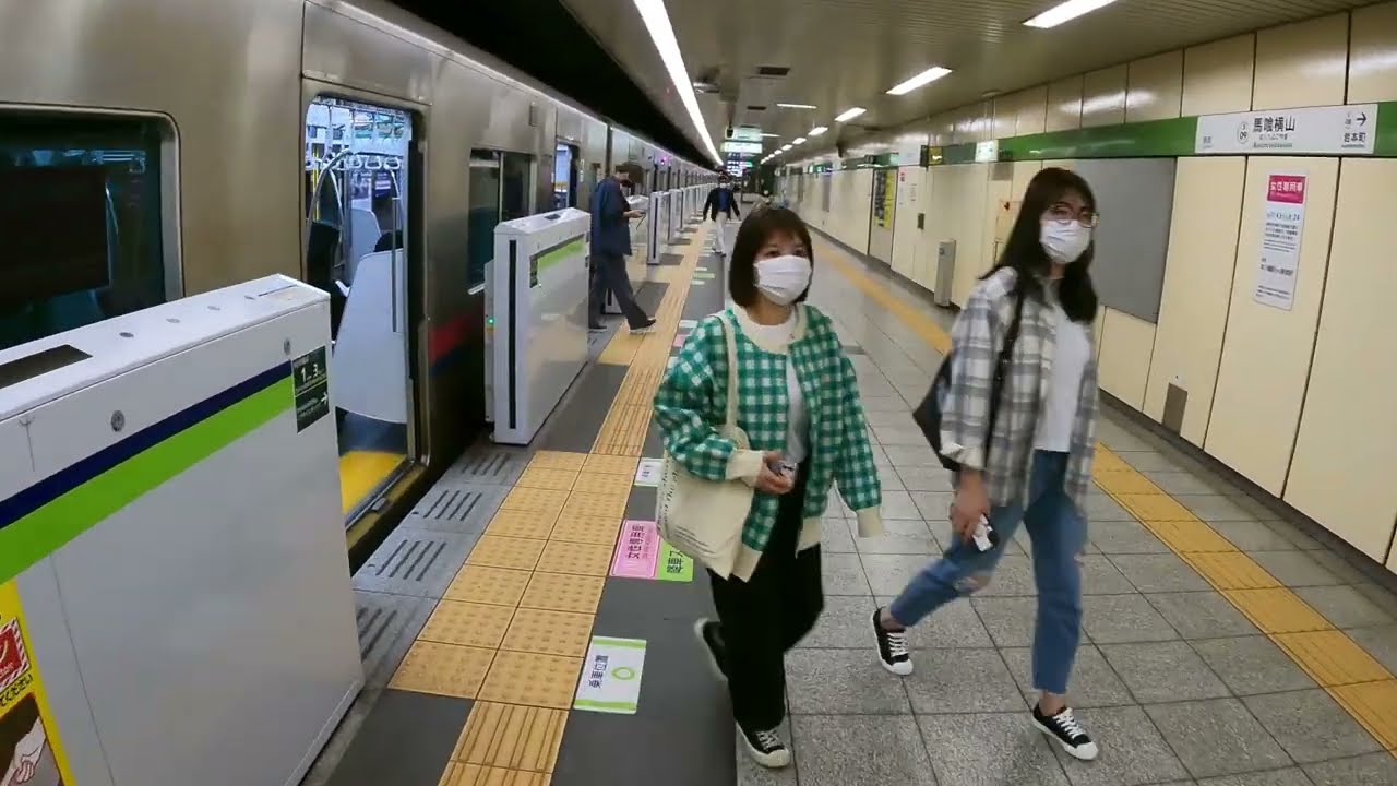 Bakuroyokoyama Station S09 | Toei Shinjuku Line Walks | Tokyo Subway Exploration | Japan 4K ASMR