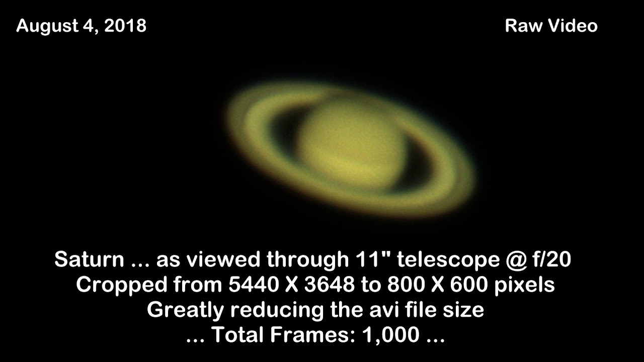 Pat Prokop's Havenly Backyard Astronomy ... Capturing Saturn
