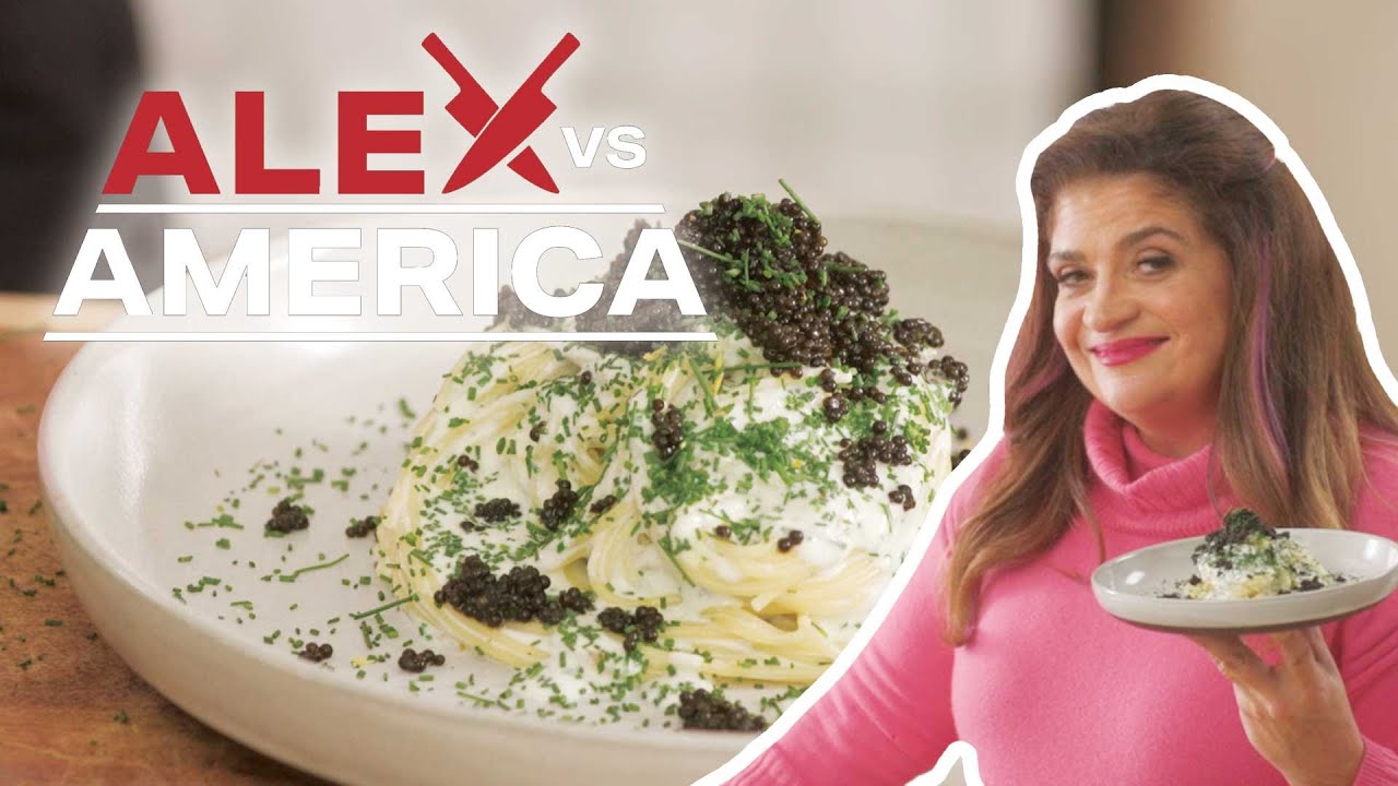 Prep School with Alex Guarnaschelli: Creamy Pasta with Caviar | Alex vs. America | Food Network