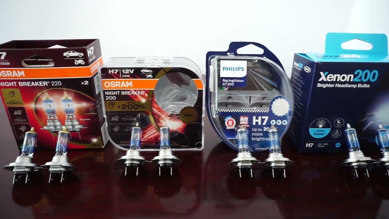 OSRAM NIGHT BREAKER 220 | NIGHT BREAKER 200 | Philips RacingVision GT200 | RING Xenon200