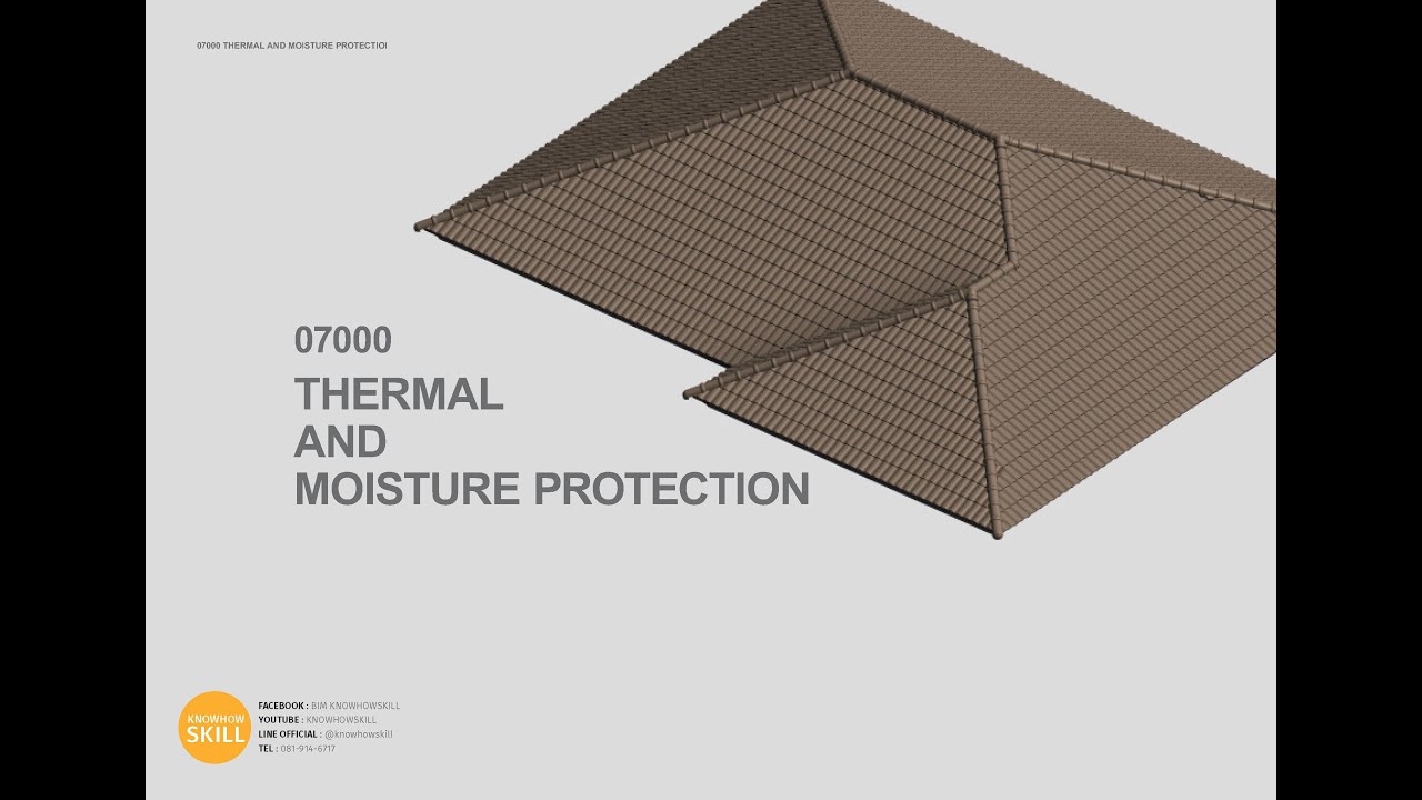 TEMPLATE REVIT2020 07000 Thermal and Moisture Protection งานป้องกันความร้อนและความชื้น