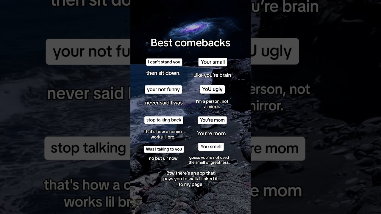 Best comebacks