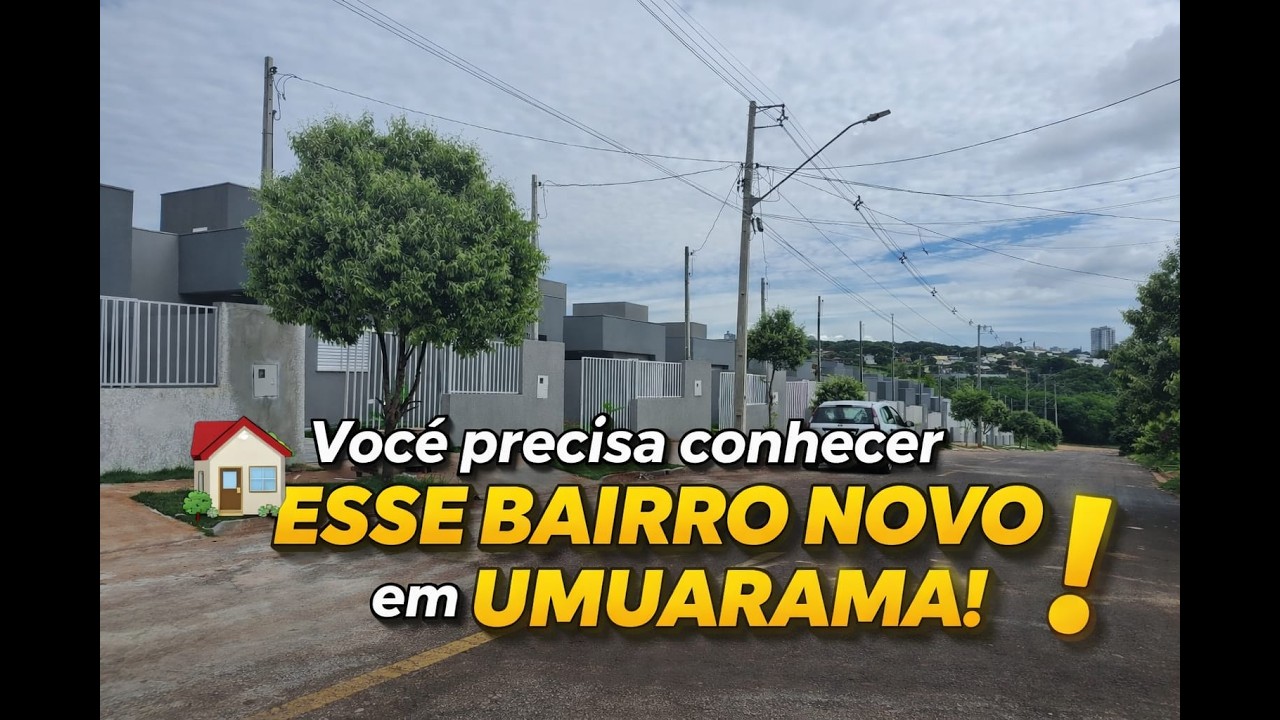 NESSE VÍDEO TE MOSTRO A CASA E ATÉ O PREÇO DELA! [MONTE CASTELO]#cidade #umuarama #loteamentos #city