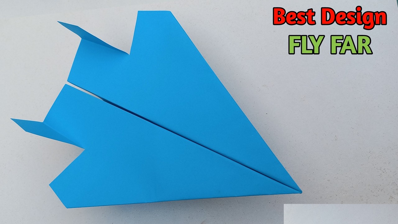 How to Make a Paper Airplane Easy That Flies Far | Simple Design and Best Fly