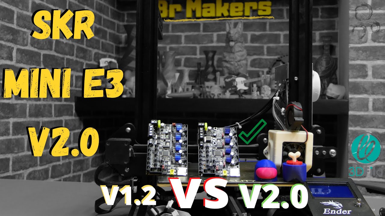 Melhor UpGrade de Impressora 3D até hoje - SKR mini E3 V2.0 - Placa 32bits