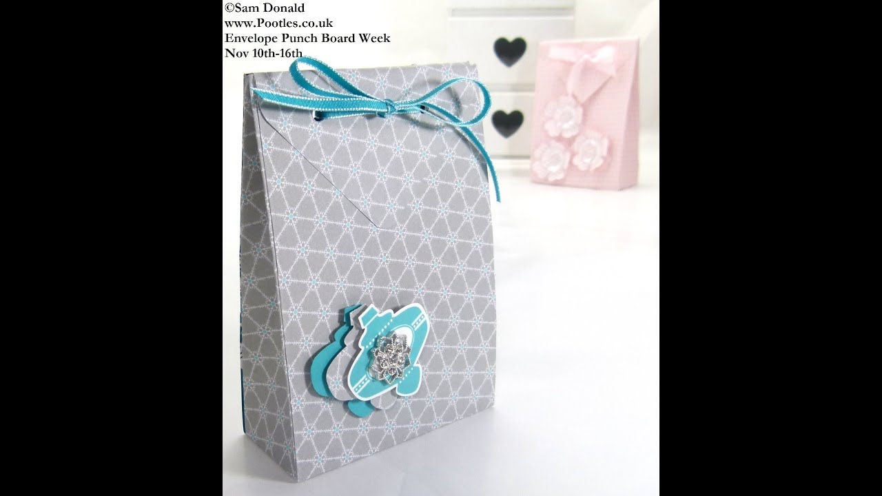 Stampin Up UK ENVELOPE PUNCH BOARD Folded Gift Bag