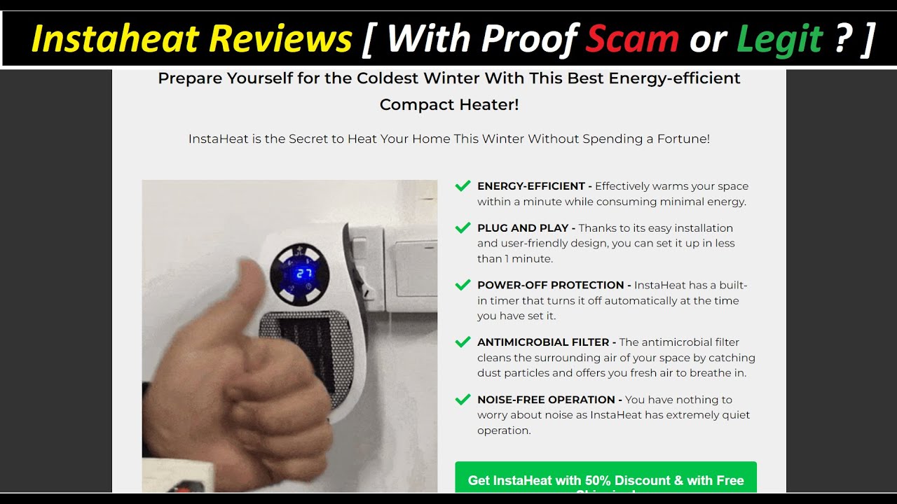 Instaheat Reviews [ With Proof Scam or Legit ? ] ! valty heater ! Instaheat Store Reviews