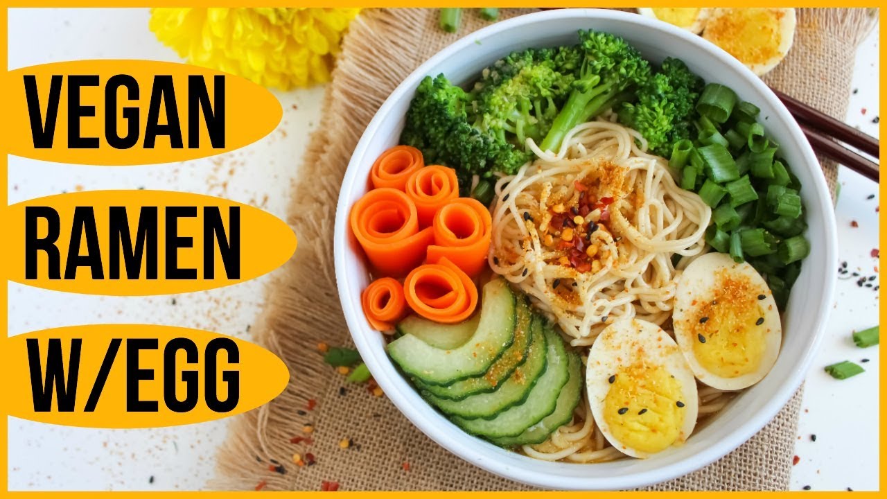 VEGAN RAMEN | HOW TO MAKE VEGAN BOILED EGGS - perfect vegan egg | quick + easy