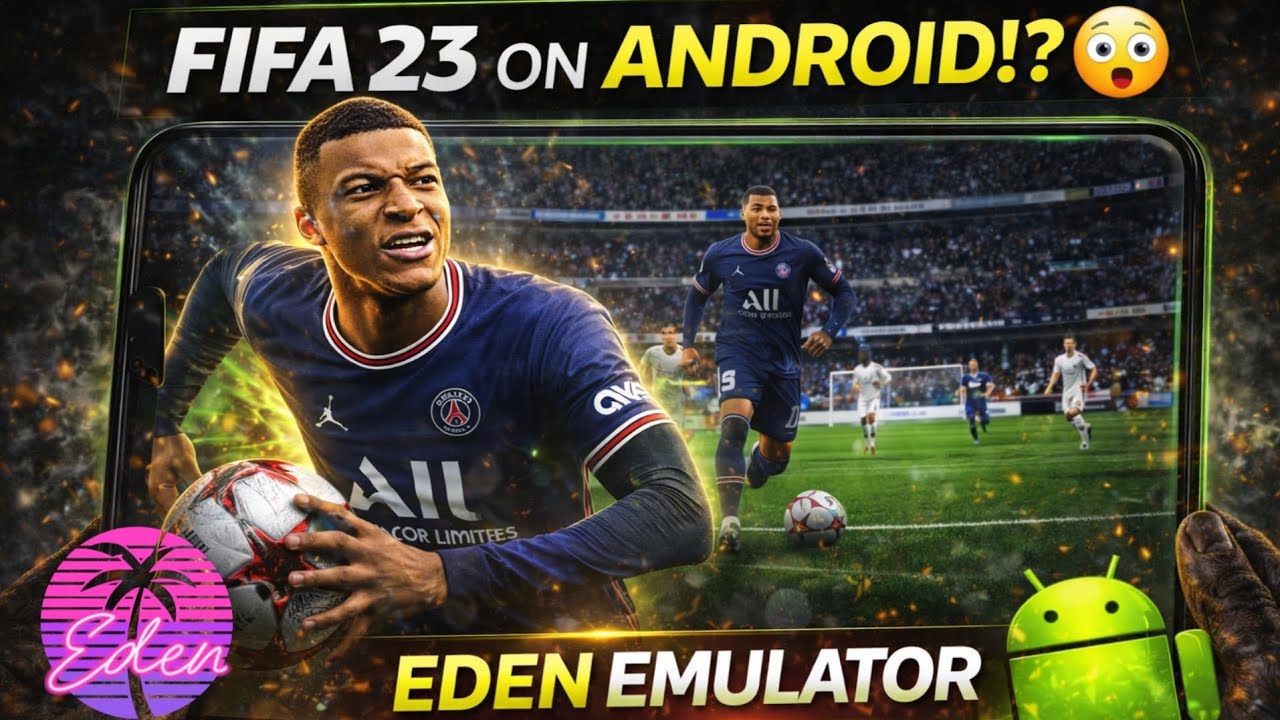 FIFA 23 on ANDROID! ( Offline) 😳 EDEN EMULATOR V 0.2.0 RC1  Gameplay Test + settings 