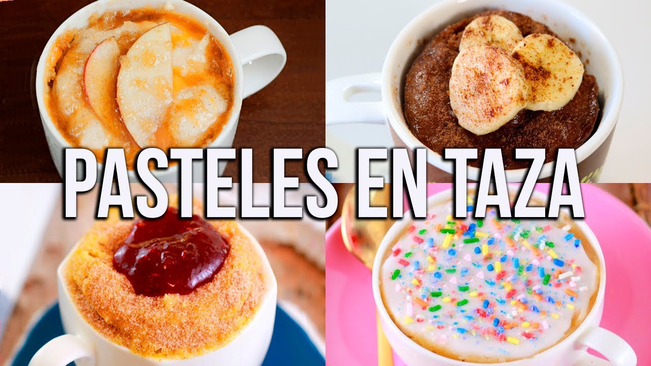 HAZ PASTELES EN TAZA EN SOLO 2 MINUTOS ❤️ POSTRES SIN HORNO FACILES Y RAPIDOS - Tutoriales Belen
