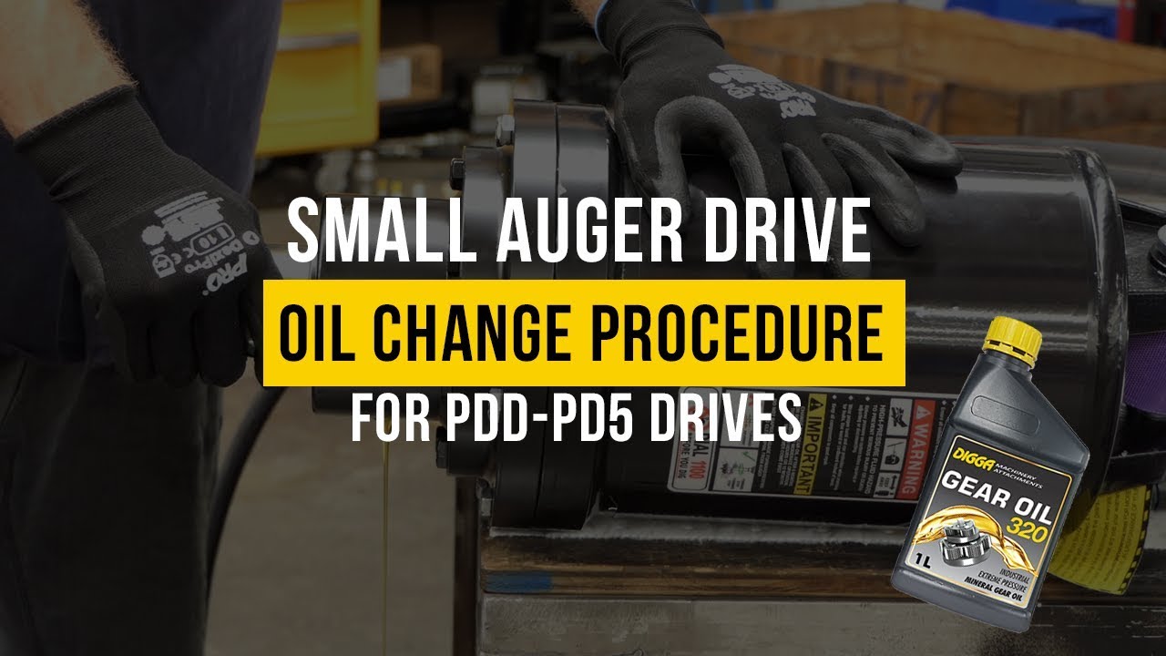 Oil Change Procedure: PDD - PD5 | Maintenance & Service | Digga Australia