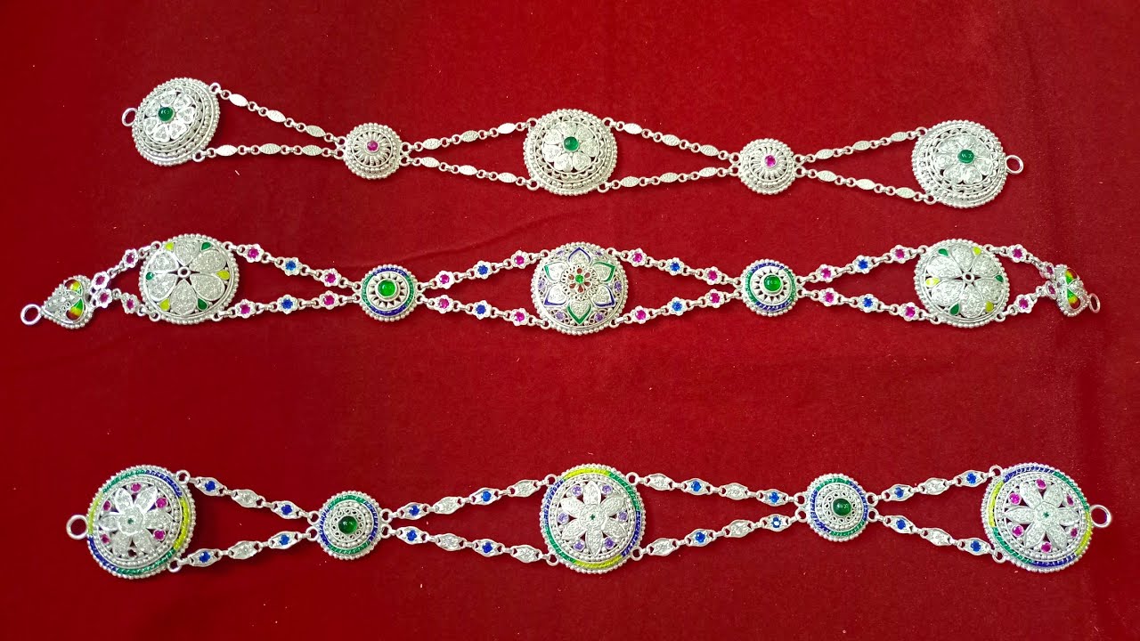 Chandi me ranihar design, hathful designs,sishful design /Latest silver jewellery/Bridal jewellery d