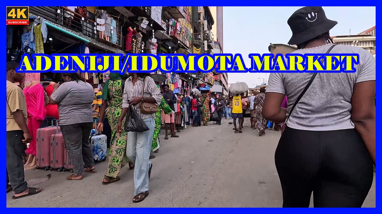 🇳🇬ADENIJI-IDUOMTA 4K WALKING TOUR-LAGOS-NIGERIA