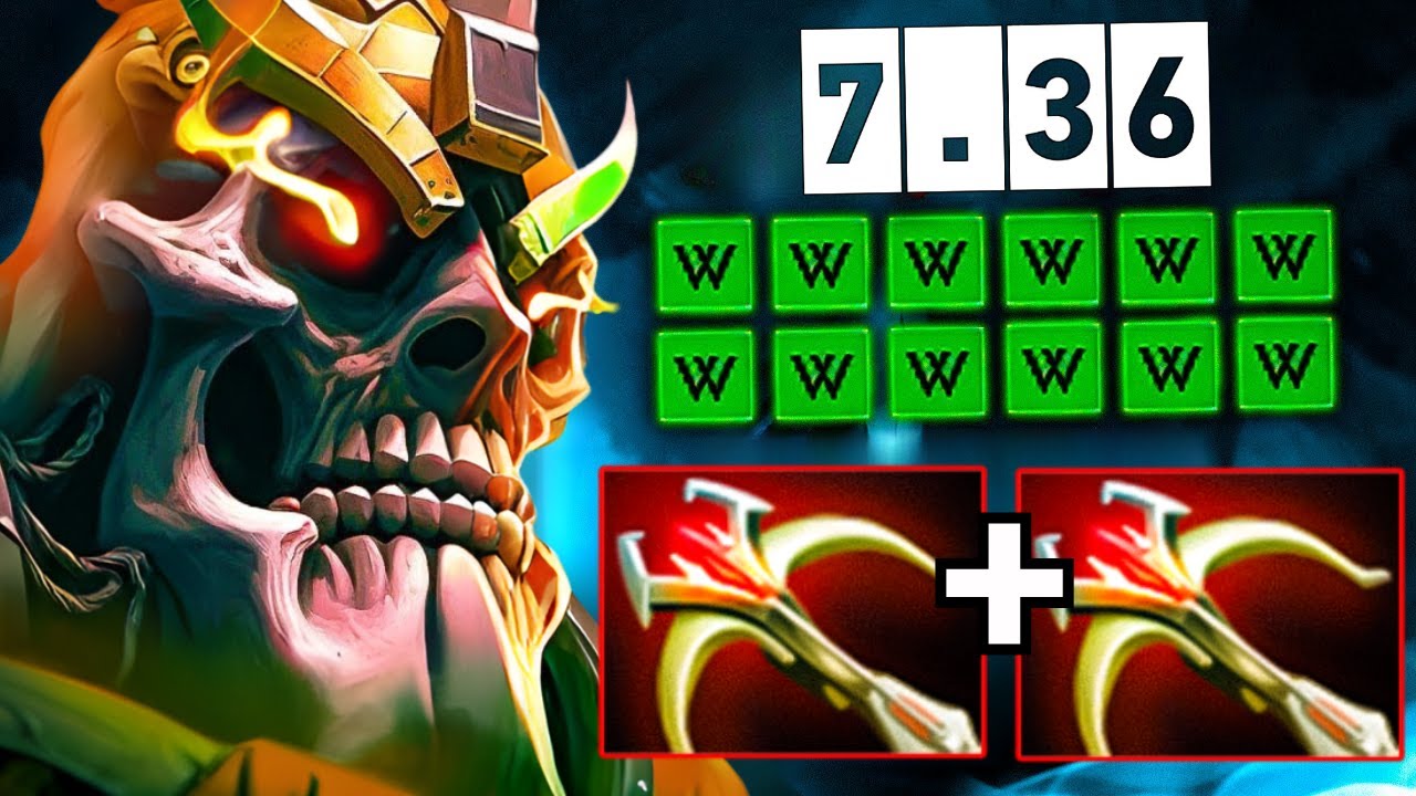 No Mercy x2 Daedalus Builds Wraith King🔥One Shot 32Kills Insane Crit Dota 2
