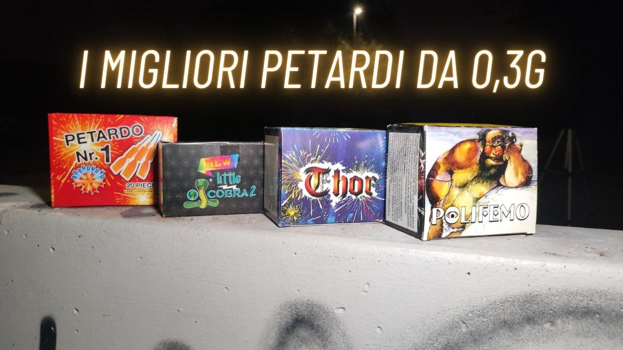CONFRONTO TRA PETARDI: QUALI SONO I MIGLIORI PETARDI DA 0,3g ?! - MEGA STELLE Finali!