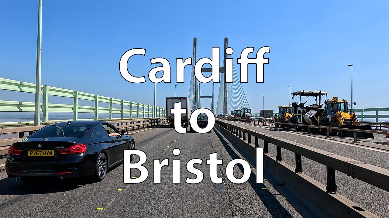 [4K] Driving from Cardiff to Bristol (UK)