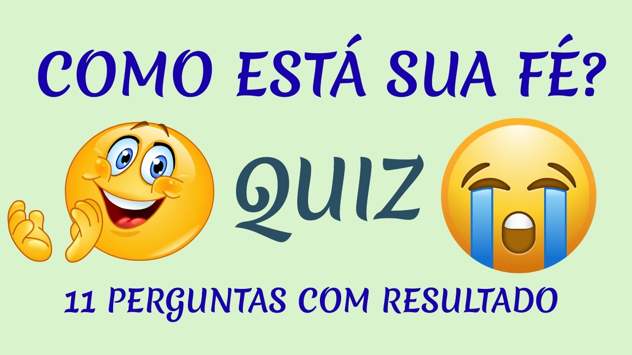 ❓QUIZ- 11 Perguntas que Vão REVELAR o Estado da SUA FÉ