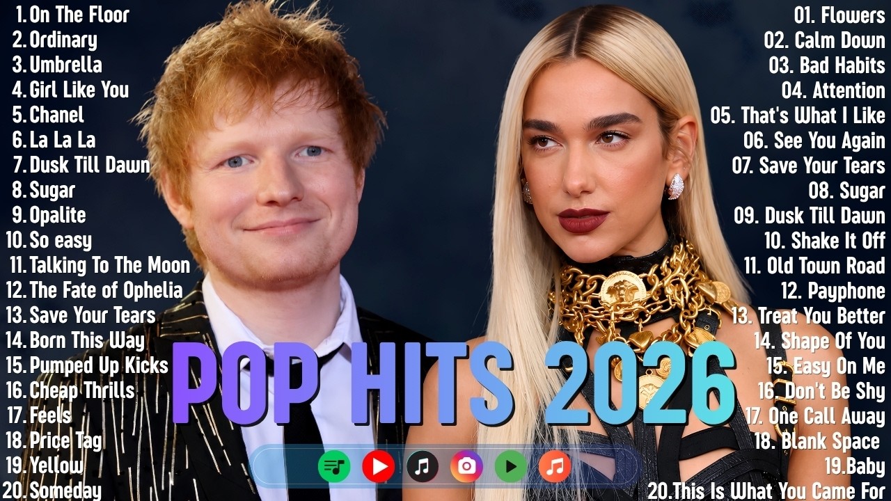 Spotify Trending Hits 2026🍇🎧Best Pop Songs🔥Taylor Swift, Justin Bieber, Ed Sheeran | Billboard Hits