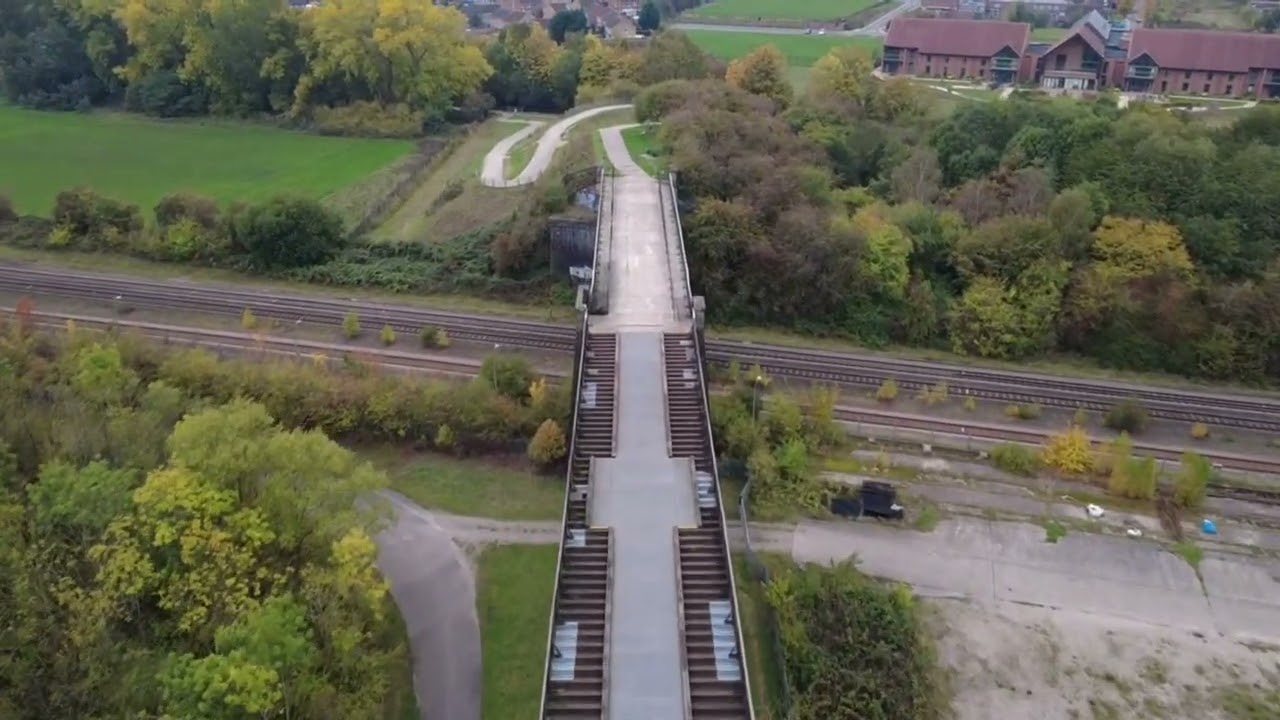 Bennerley viaduct drone footage 