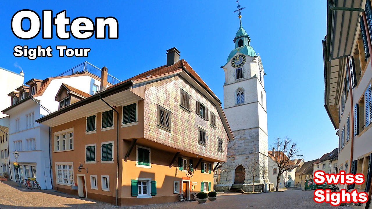 Olten Switzerland 4K Beautiful Old Town