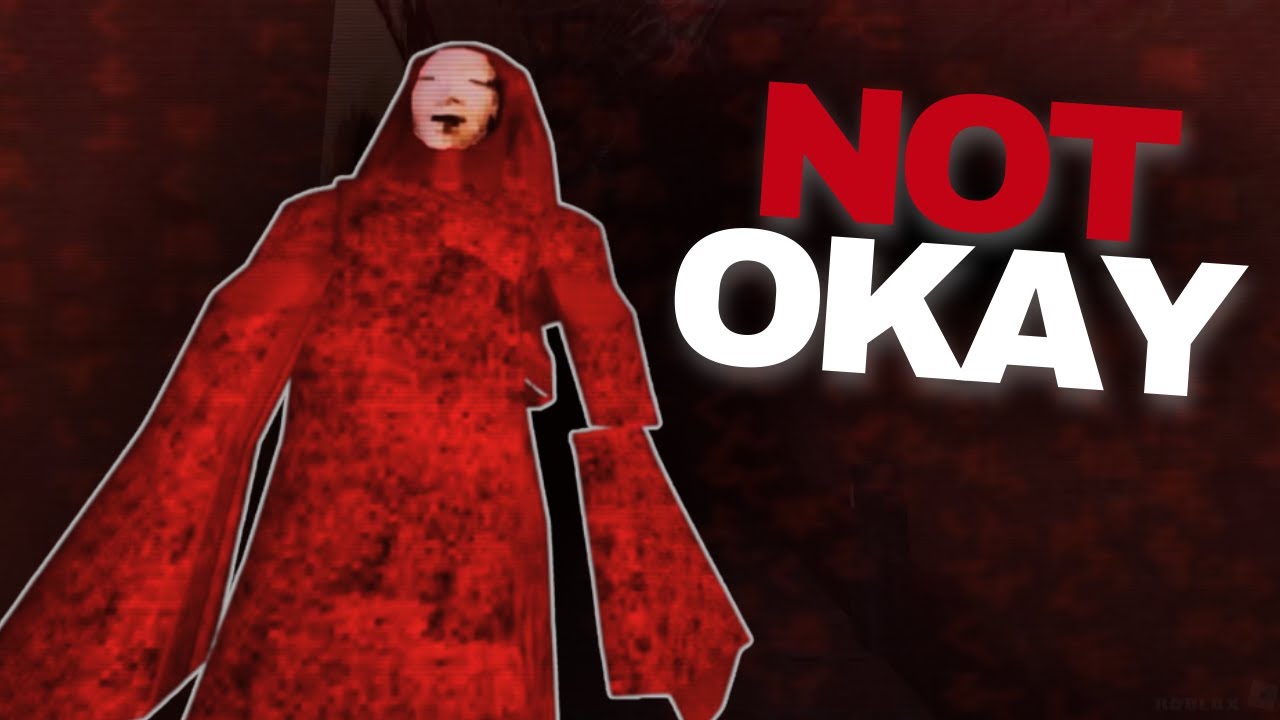 He is CREEPING ON YOU IN THE BATHROOM - Roblox Red Cloak [HORROR]