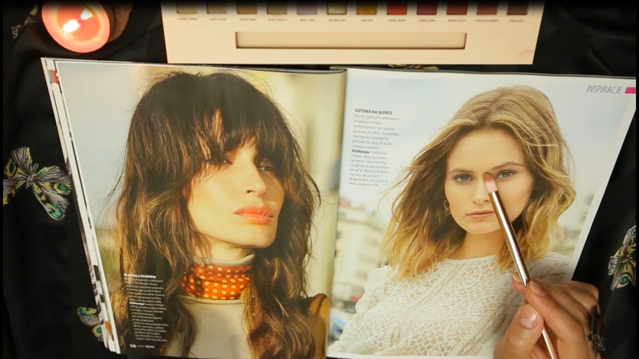Fryzury | Przegląd trendów | Dźwięk pędzla [ASMR po polsku] Magazine Page Flipping | Polish Whisper