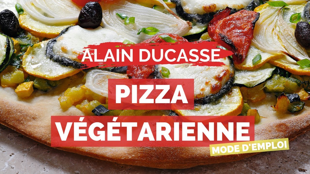 Recette de PIZZA AUX COURGETTES ET AU SAINTE-MAURE par ALAIN DUCASSE