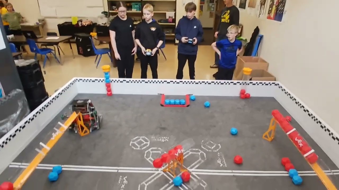 Vex Robotics Team Practice Pushback