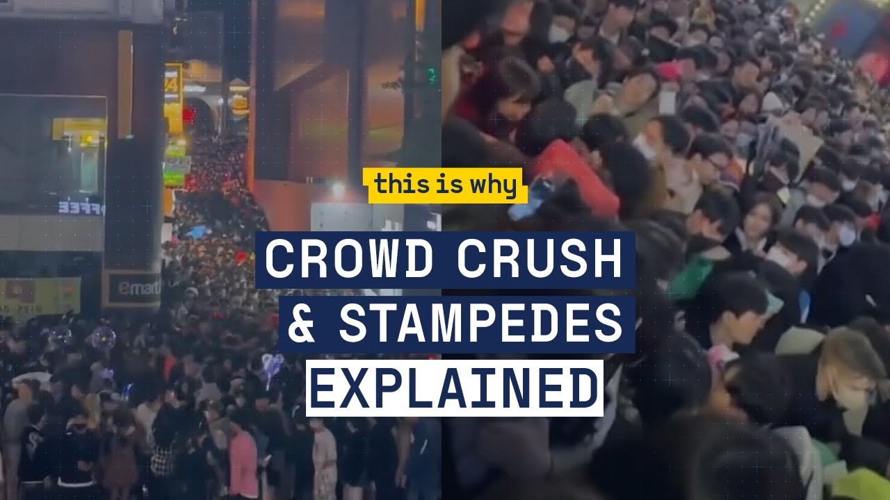 What is a crowd crush? What is a stampede? How could Itaewon be avoided?