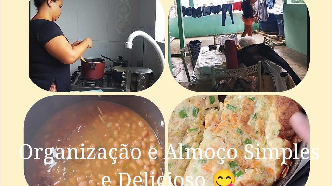 Domingo Com Organização de Casa/ Almoço Simples e  Delicioso 😋