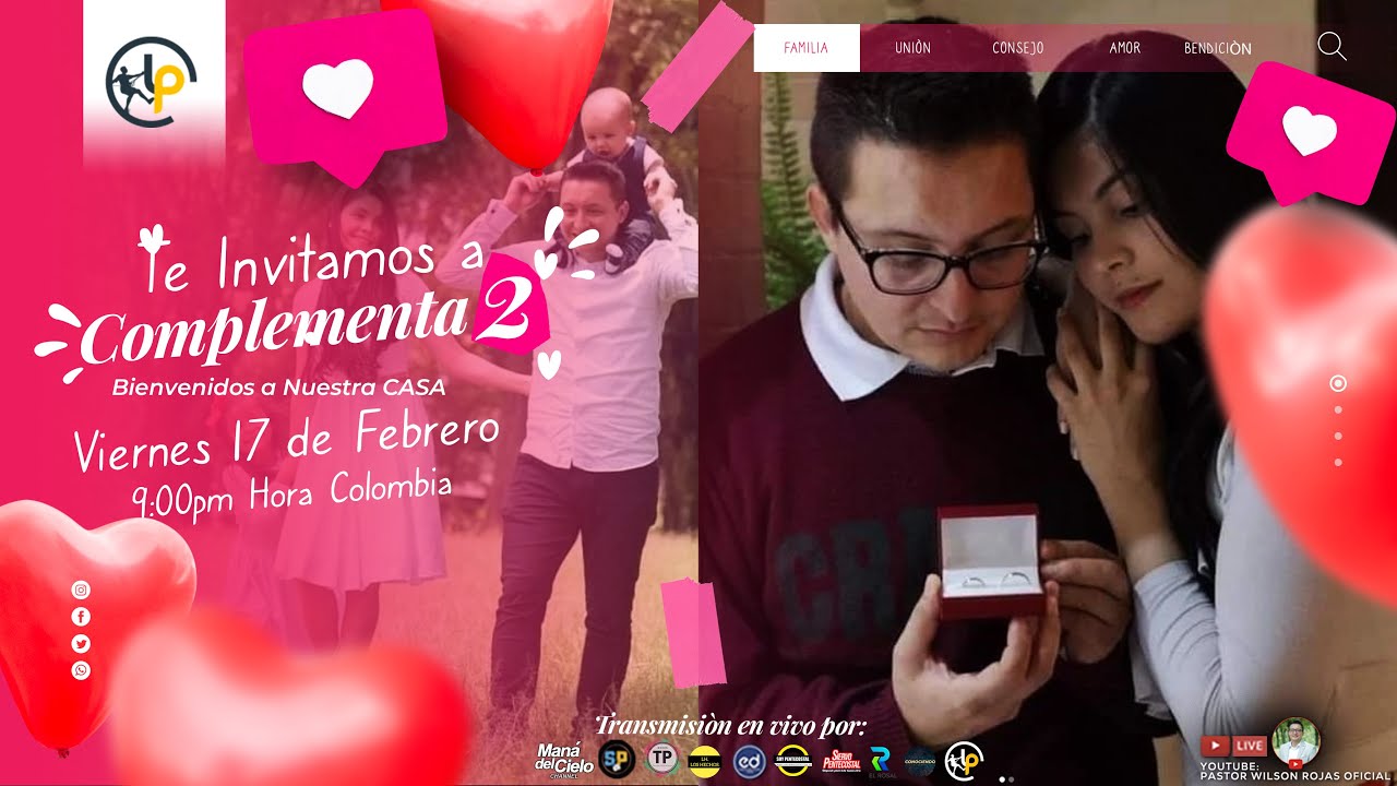 Complementados "Bienvenidos a Nuestra CASA" Paola Estupiñan y Pastor Wilson Rojas