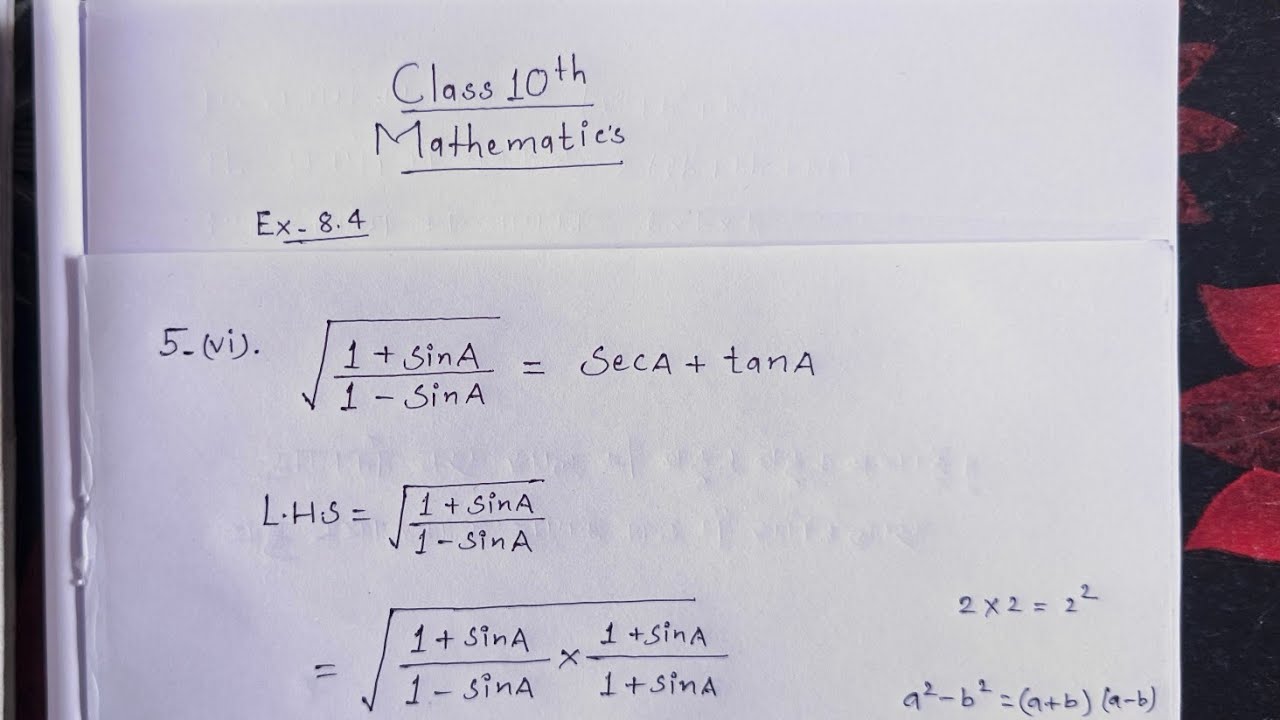 Class 10 Ke Math Ka Prashnawali 8.4 Ka 5ka 6 number question solution