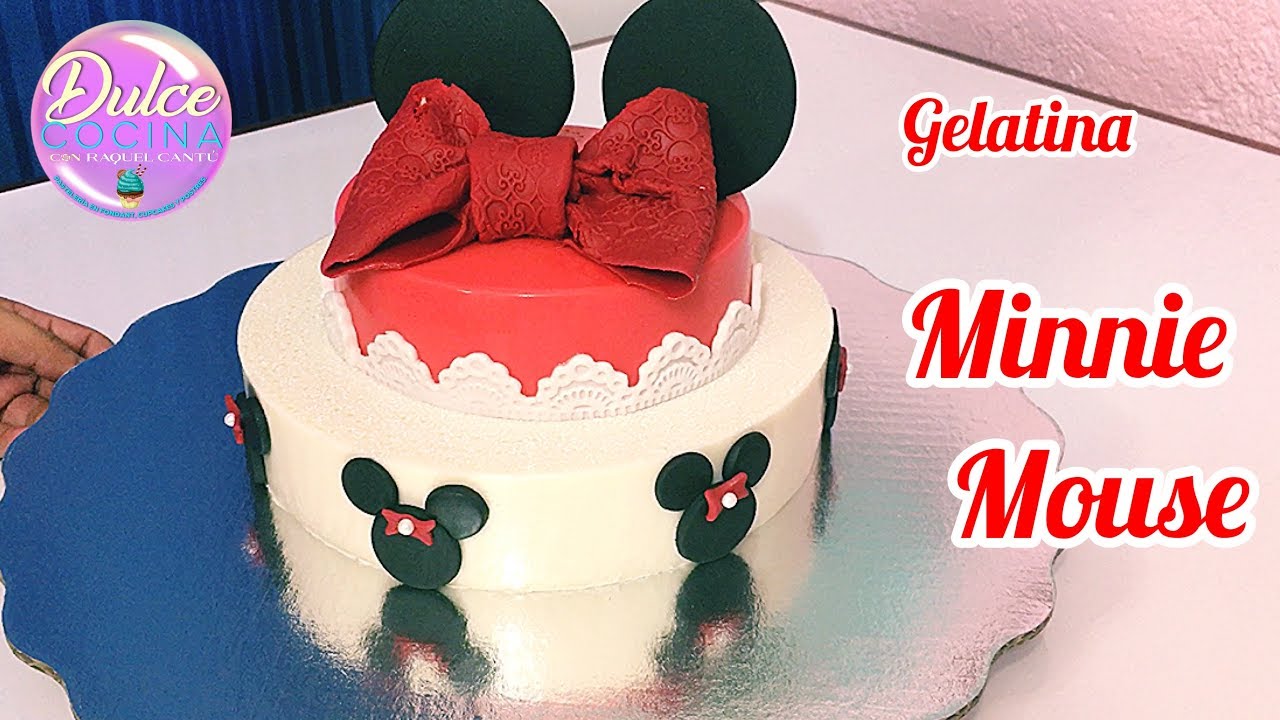 Gelatina de Minnie Mouse paso a paso